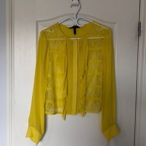 BCBG Yellow Blouse in Medium